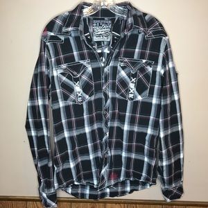 Affliction Black Premium Buckle Long Sleeve